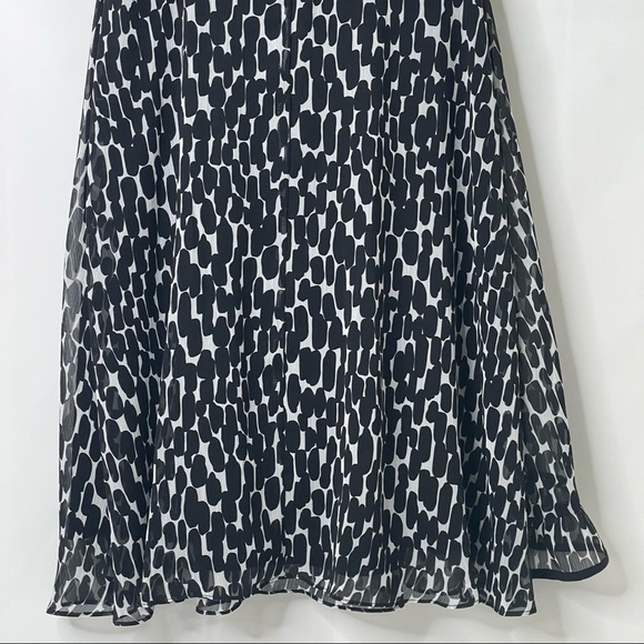 JBS Chiffon Midi Dress Size 6 Flirty Ruffles Whimsygoth Whimsical Y2K 90s Multi - Picture 8 of 11